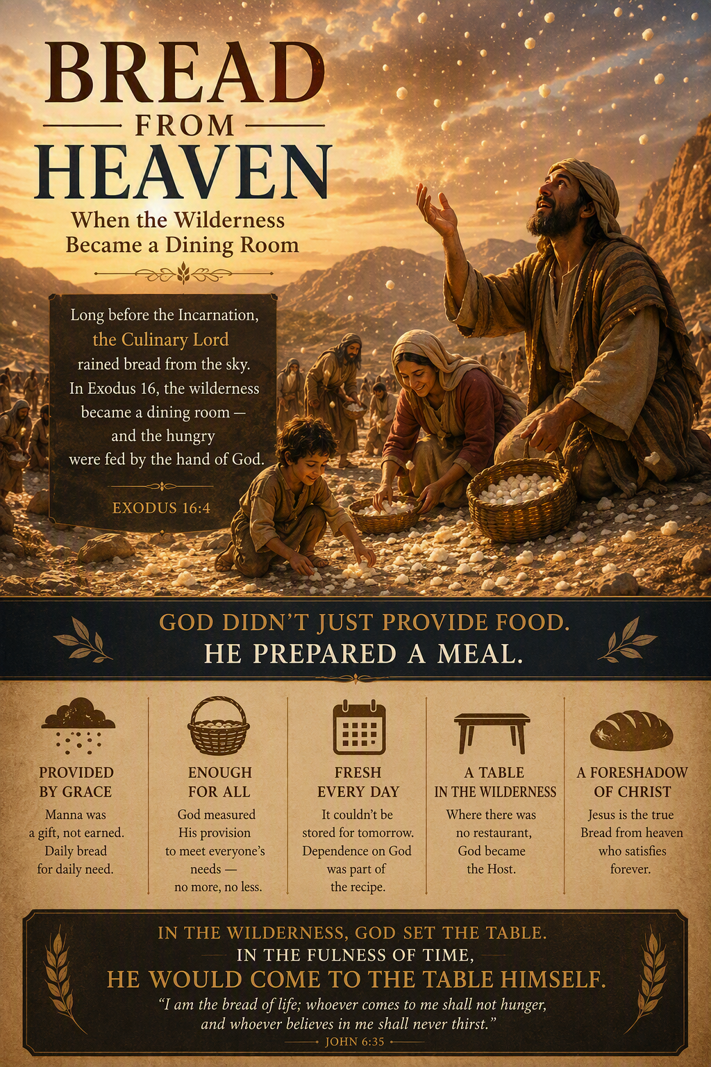 Bread From Heaven: When the Wilderness Became a Dining Room