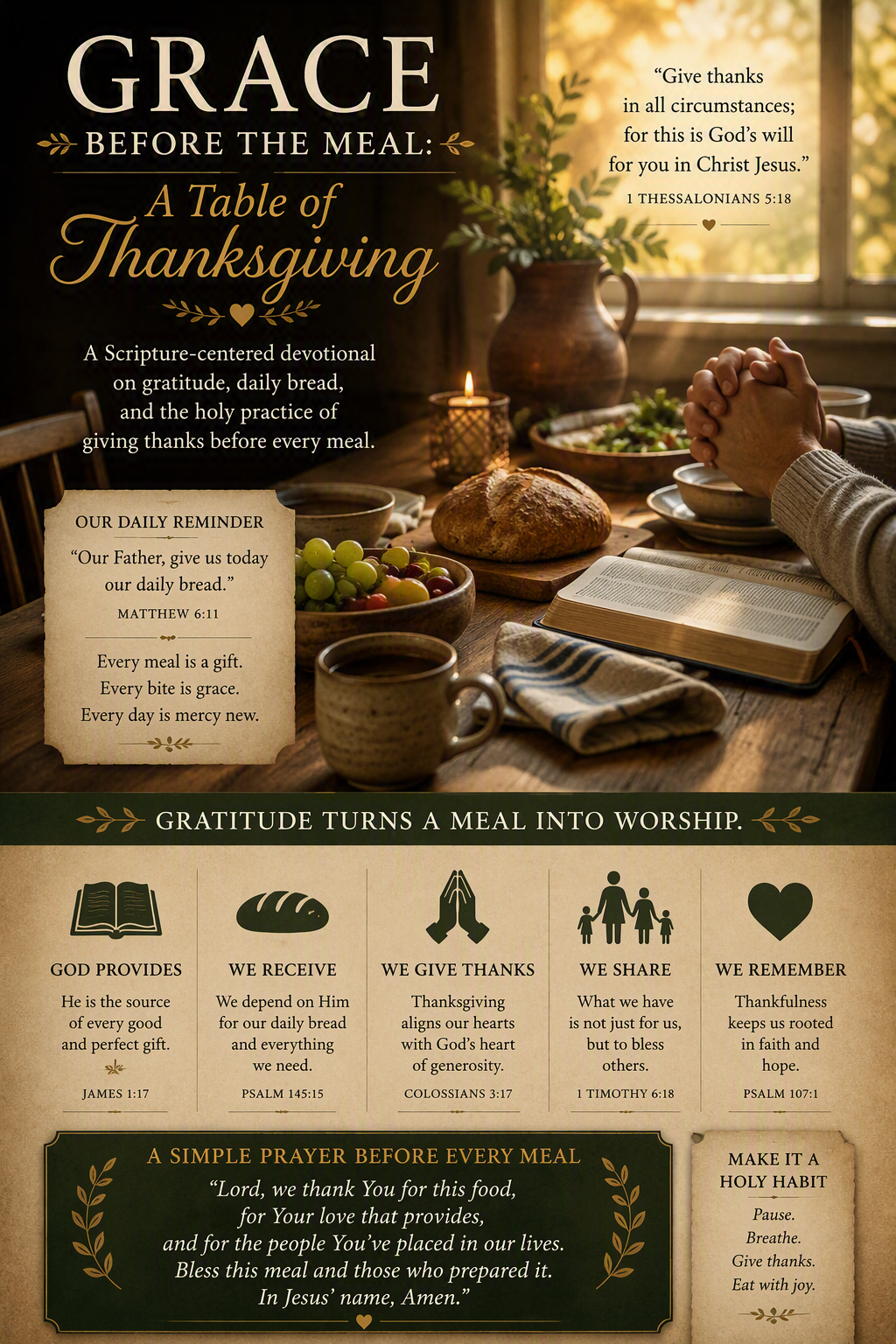 Grace Before the Meal: A Table of Thanksgiving