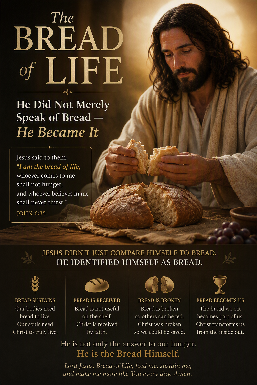 The Bread of Life: He Did Not Merely Speak of Bread — He Became It